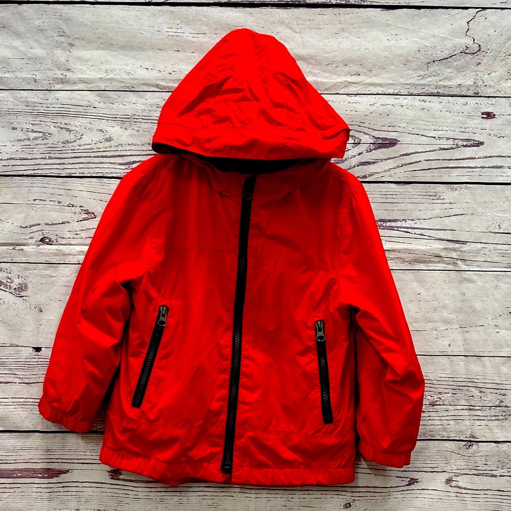 Gap Red Jersey Lined Windbuster Jacket Size 4